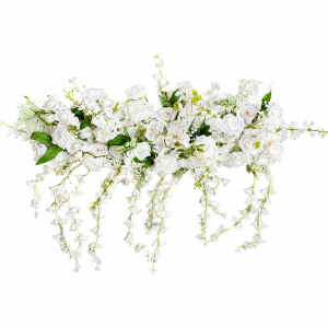 Hanging Artifical Flower Row white (1 M)