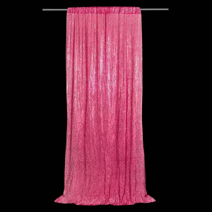 Sequin Curtains Hot Pink ( 1.2m *3m)