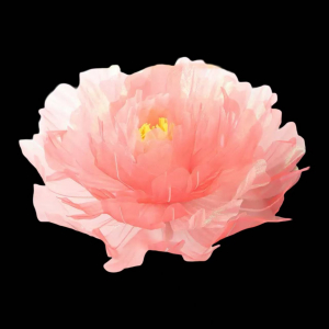 Giant Yarn Flower Head Light Red (60cm)