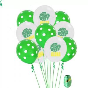12 Inch Printed Balloon Turtle Leaf Set (10PCS)