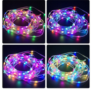 Multicolor 100 LED String Light With Remote and Music (10M)