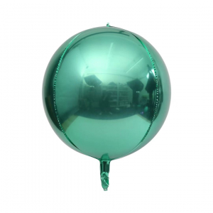 18 Inch 4D Round Sphere Shape Foil Balloon  Green (1PCS)