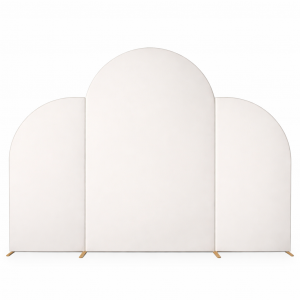 Elastic Arch Frame Cover Set White (3PCS)