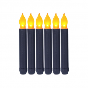 LED Candle Black (12 PCS )