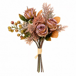No.1  Vintage Artificial Flower Bunch (6pcs)