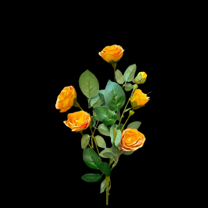 Artificial Wild Small Rose Orange