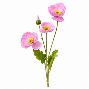 Artificial Poppy Purple