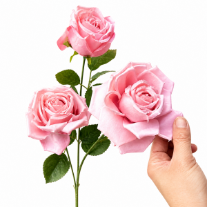 Artificial Round Rose Pink