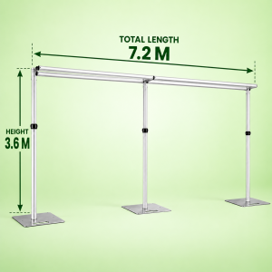 Adjustble Heavy Duty Modular Aluminium Backdrop Frame (3.6M*7.2M)