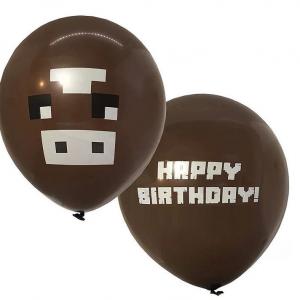 12 Inch Printed Balloon Minecraft Coffee (1PCS)