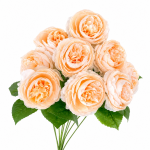 Artificial  Peony Bunch Champagne (9 heads)