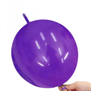 10 Inch Link Tail Latex Balloons Dark Purple (10PCS)