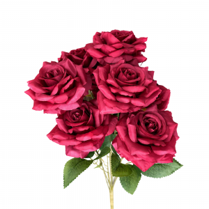 Artificial Rose Bunch Red (7 heads)