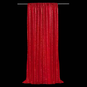 Sequin Curtains Red ( 1.2m *3m)