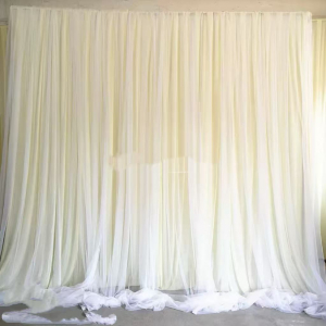 Clearance! Backdrop Curtains Pastel Yellow  3*3 meter