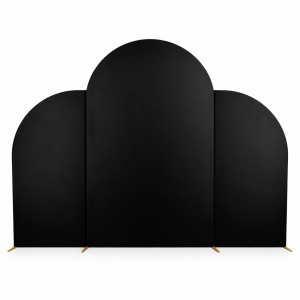 Elastic Arch Frame Cover Set Black (3PCS)