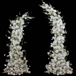 Flower Arrangement Set  White (2pcs)