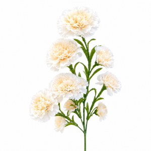 Artificial Carnation Champange Bunch (10 heads)