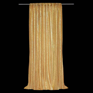 Sequin Curtains Gold ( 1.2m *3m)