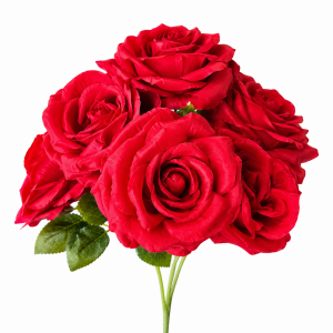 Artificial Rose Bunch Red (7 heads)
