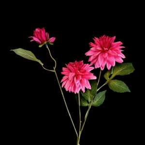 Artificial Flower Dahlia Hot Pink