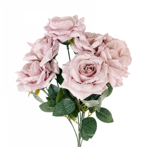 Artificial Rose Bunch Light Brown (7 heads )