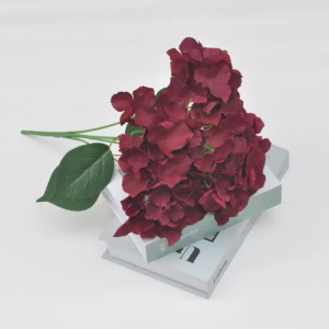 Artificial Flower Big Petal Hydrangea Red