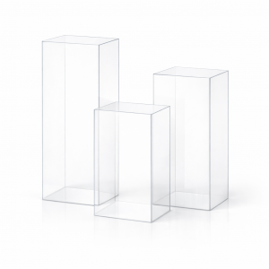 Square Acrylic Plinths Set (3PCS)