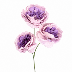 Artificial Round Rose Purple