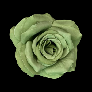 Artificial Rose Head Green  (1 Piece)