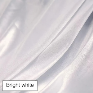 Pearl Ice Silk Draping Fabric &ndash; 20m Bright White