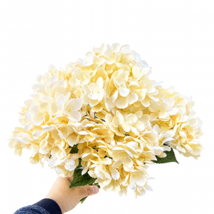 Artificial Big Hydrangea Bunch Champange (5 heads)