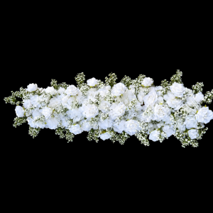 Artificial Flower Roll with Baby\'s Breath White (100cm*35cm)