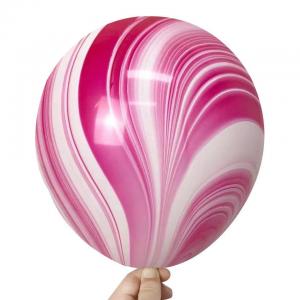 11 Inch Qualatex Marble Latex Balloon Red  (1piece)