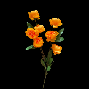 Artificial Flower Peony  Orange