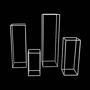 Pedestal Frame Plinth Set  White (4 pcs)