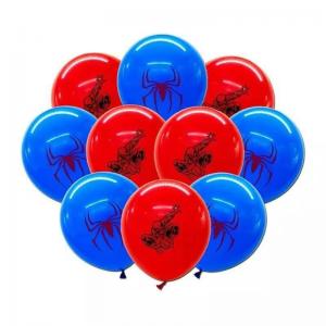 12 Inc Spider Man Printed Balloon Set (10 PCS)