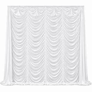 Ice Silk Wave Backdrop White (3m*3m)