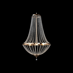 Small Crystal Chandelier Gold  (60CM) Assembly Required
