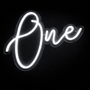 Neon Sign  One (80cm*60cm  White)