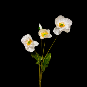 Artificial Flower Poppy White