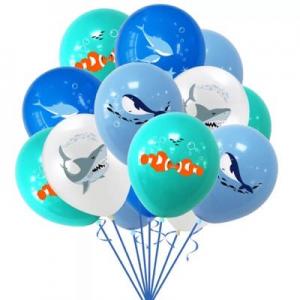 12 Inch Printed Balloon Underwater World Set (16PCS）