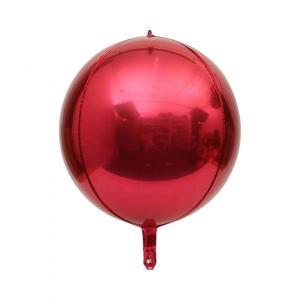 32 Inch 4D Round Sphere Shape Foil Balloon Red (1PCS)