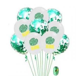 12 Inch Printed Balloon Turtle Leaf Set (10PCS)