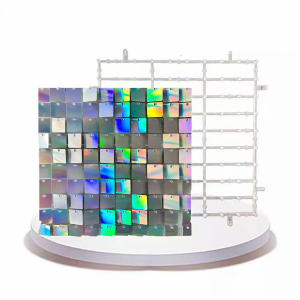 Shimmer Wall Transparent Backboard Rainbow Sliver (Snap Button)