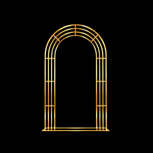 Round Arch Frame Shinne Gold (2M*1.2M)