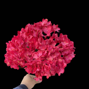 Artificial Flower Big Hydrangea Hot Pink Bunch