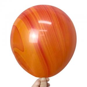 11 Inch Qualatex Marble Latex Balloon Orange (1piece)