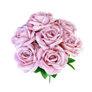 Artificial Rose Bunch Old Rose(7 heads)