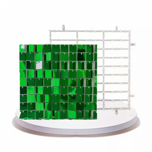 Shimmer Wall Transparent Backboard Green  (Snap Button)